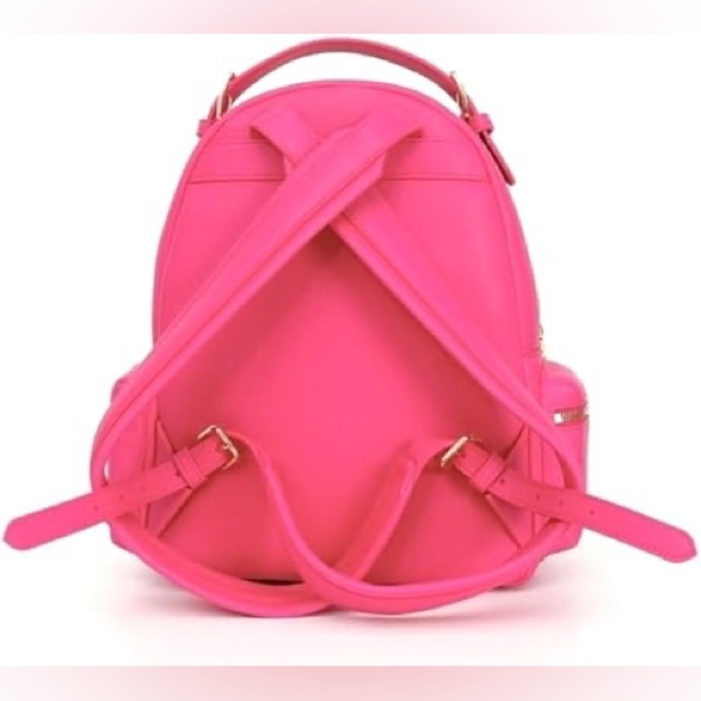 🆕 NWT 💖 Love Moschino Chain Backpack in Fuchsia - Picture 3 of 4
